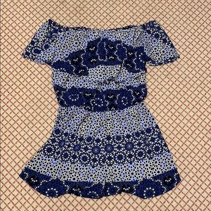 Aqua Pattern Romper